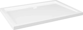 vidaXL téglalap alakú fehér ABS zuhanytálca 70 x 100 cm