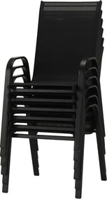 Rakásolható szék, sötétszürke/fekete, ALDERA