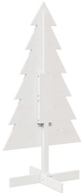 fehér tömör fenyőfa karácsonyfa-dekoráció 120 cm
