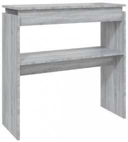 szürke sonoma színű szerelt fa tálalóasztal 80 x 30 x 80 cm