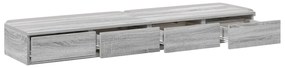 Éjjeli Asztalok Szürke sonoma Szerelt fa 160 x 36.5 x 16.5 cm
