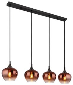 Globo 15548-4HG - Csillár zsinóron MAXY 4xE27/40W/230V réz
