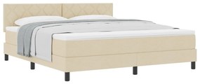 Box Spring Ágy Matraccal Krém 180x200 cm Szövet