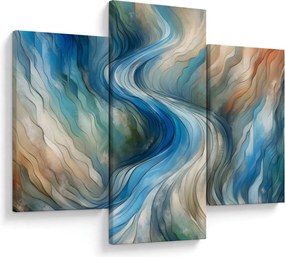 Kép - Absztrakt áramlat (90x60 cm)