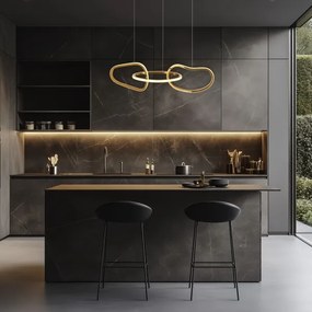 LED függeszték kábelen ANNELI LED/30W/230V 80 cm arany