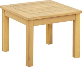 vidaXL Dohányzóasztal Világos akác 45 x 45 x 36 cm Tömör Akácfa