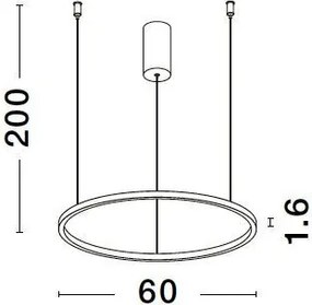 Függeszték Arany TARQUIN NOVA LUCE 9345602