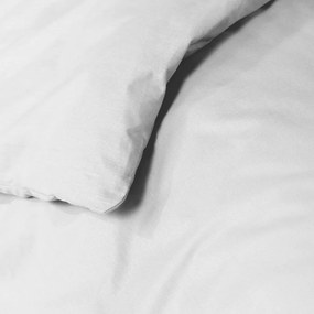Fehér egyszemélyes pamut ágyneműhuzat 140x200 cm Lina – douceur d'intérieur