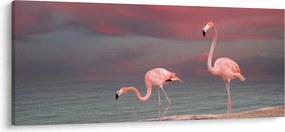 Flamingók képe (120x50 cm)