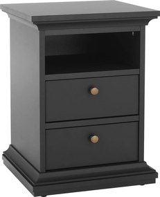 Éjeliszekrény, szürke, PARIS 70302