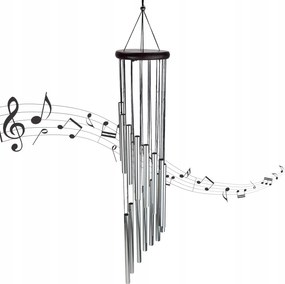 Szélcsengő 75 cm chimes fém szélcsengő 15 cső kültéri
