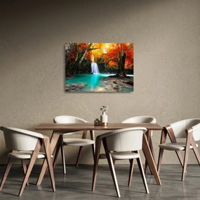 Kép - Smaragd lagúna (üvegen) (70x50 cm)