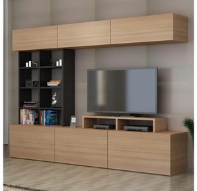 Nappali fal Salsa (teak fa + fekete). 1088651