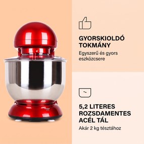 Klarstein Bella, konyhai robotgép, 1800 W, 2,7 PS, 5,2 L