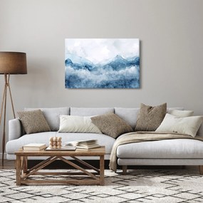 Kép - Felhők és hullámok, akvarell (90x60 cm)