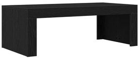 Fekete Tölgy Kávézóasztal 102x50x35 cm Műanyag Fa