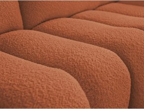 Narancssárga buklé sarokkanapé (jobb oldali-heverő résszel) Azra – Bobochic Paris