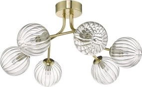 Dar lighting glamour modern mennyezeti lámpa yiska átlátszó arany daryis6435