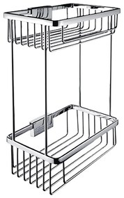 NIMCO Ki 14017D-26 - Kétszintes zuhany fali polc KIBO fényezett króm