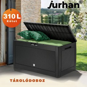 RATO tárolódoboz, 310L, 119x48x60 cm, antracit Prosperplast