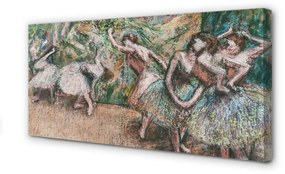 Canvas képek Vázlatot egy nő, tánc erdő 100x50 cm