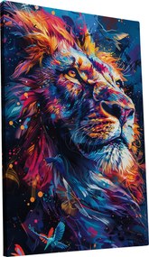 Vászonkép Színes Oroszlán modern stílusban otthon nappali szoba 40x60