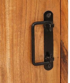 Éjjeli asztal 2 pcs Barna 35 x 33 x 48 cm Tömör Fa Akácia