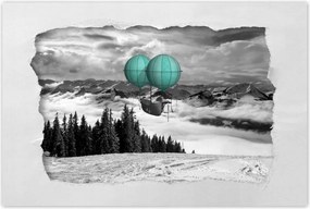 Poszter 60x40 Menta léghajó