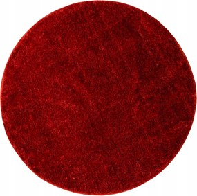 Fürdőszobaszőnyeg Kerek Csúszásgátló Puha Piros Malmo átm. 140 cm