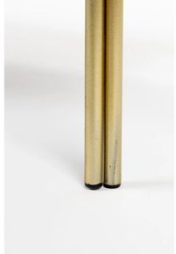 Fekete-aranyszínű fém könyvespolc 80x89x35 cm Liah – White Label