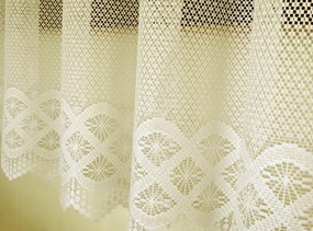 Mg Függöny jacquard Vastag 2001 Krém 300X180 szalaggal