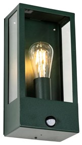 Kültéri fali lámpa sötétzöld mozgásérzékelővel IP44 - Rotterdam