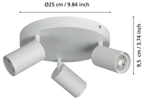 Eglo 900338 - LED RGBW Dimmelhető spotlámpa TELIMBELA-Z 3xGU10/4,9W/230V