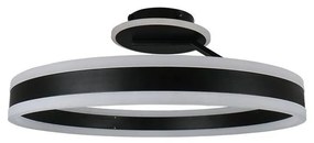 LED Dimmelhető felületre szerelhető csillár LED/86W/230V 3000-6500K fekete + távirányítás