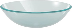 vidaXL 42 cm-es edzett üveg mosdókagyló matt