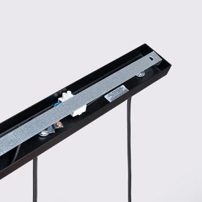 Sollux SL.1575 - Csillár zsinóron KARBON 3xGU10/10W/230V fekete