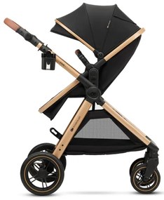 KINDERKRAFT - Kombinált babakocsi 3in1 ESME Pure fekete + autósülés MINK PRO