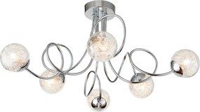 Endon glamour klasszikus modern mennyezeti lámpa auria króm end76349