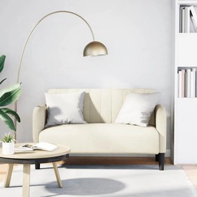 krém bársony loveseat kanapé 109 cm