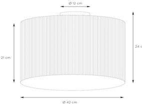 Lucide 03129/42/30 - Mennyezeti lámpa MAGIUS 1xE27/40W/230V bambusz