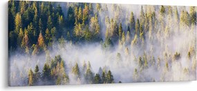 Fák képe a ködben (120x50 cm)