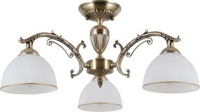Italux klasszikus csillár feneza antik bronz fehér itxpnd-5122-3