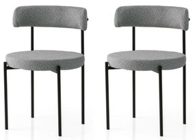 Gini Dark Grey and Black étkezőszékek, 2 db