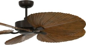 Lucci Air 21065549 - BALI mennyezeti ventilátor 132 cm barna + DO