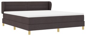 Boxspring Ágy Matrac Káprázatos Barna Színben, 180x200 cm, Textil