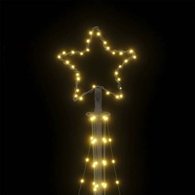 meleg fehér LED karácsonyfa 447 LED 249 cm
