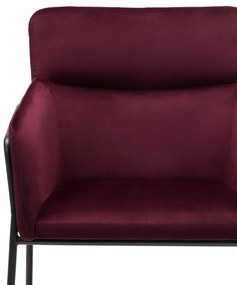 Bordó design szék HELSINKI VELVET