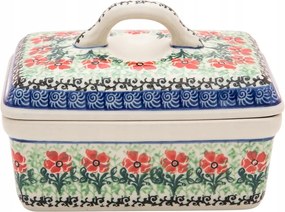 Vajtartó 14 cm Művészi Kerámia Boleszláv dek 1916 Liszt Virágok