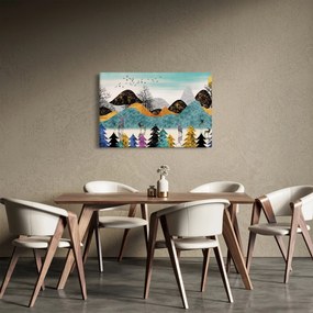 Grafikus kép szarvas (90x60 cm)