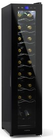Klarstein Shiraz 18 Slim Uno, borhűtő, 18 palack, 5 - 18 °C, érintésvezérlés